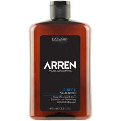 Syväpuhdistava shampoo miehille Farcom Professional ARREN Men's Grooming Purify Shampoo 400ml hinta ja tiedot | Shampoot | hobbyhall.fi