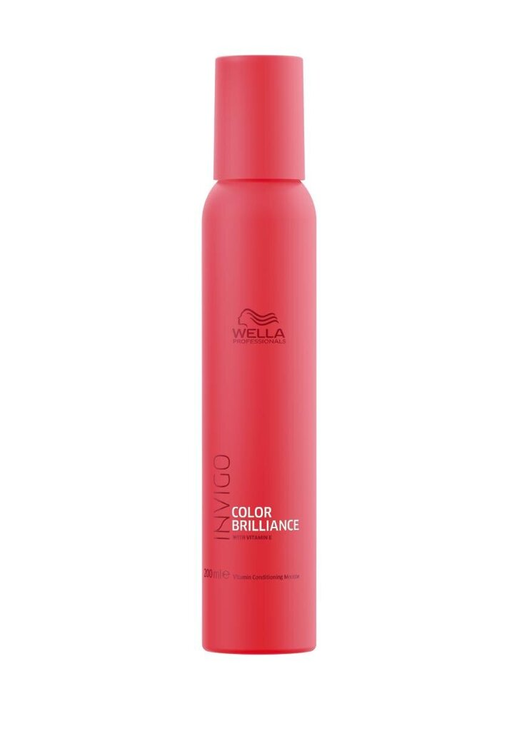 Hoitovaahto Wella Color Brilliance Vitamin Conditioning Mousse 200ml hinta ja tiedot | Kampaamotuotteet | hobbyhall.fi