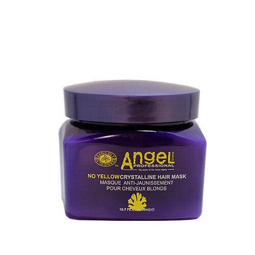 Naamio vaaleille hiuksille Angel Professional No Yellow Crystaline Mask 500ml hinta ja tiedot | Naamiot, öljyt ja seerumit | hobbyhall.fi