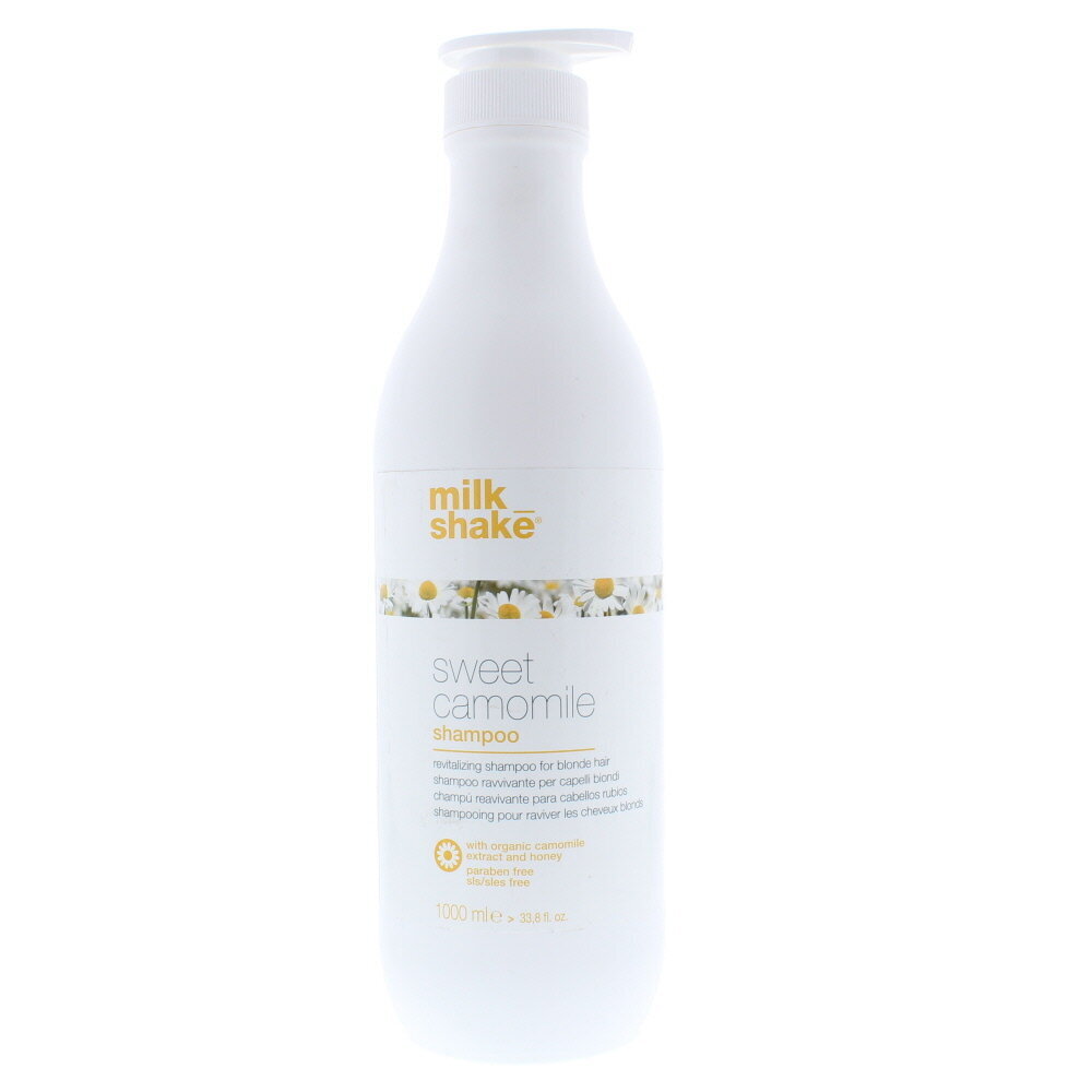 Shampoo vaaleille hiuksille Milk Shake Sweet Camomile Shampoo 1000ml hinta ja tiedot | Shampoot | hobbyhall.fi