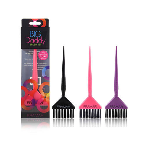 Hiusharjat hiusten värjäämiseen Framar Big Daddy Brush Set 3 kpl. hinta ja tiedot | Hiusvärit | hobbyhall.fi