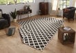 Northrugs matto Twin Nizza Black Cream, 80x350 cm hinta ja tiedot | Isot matot | hobbyhall.fi