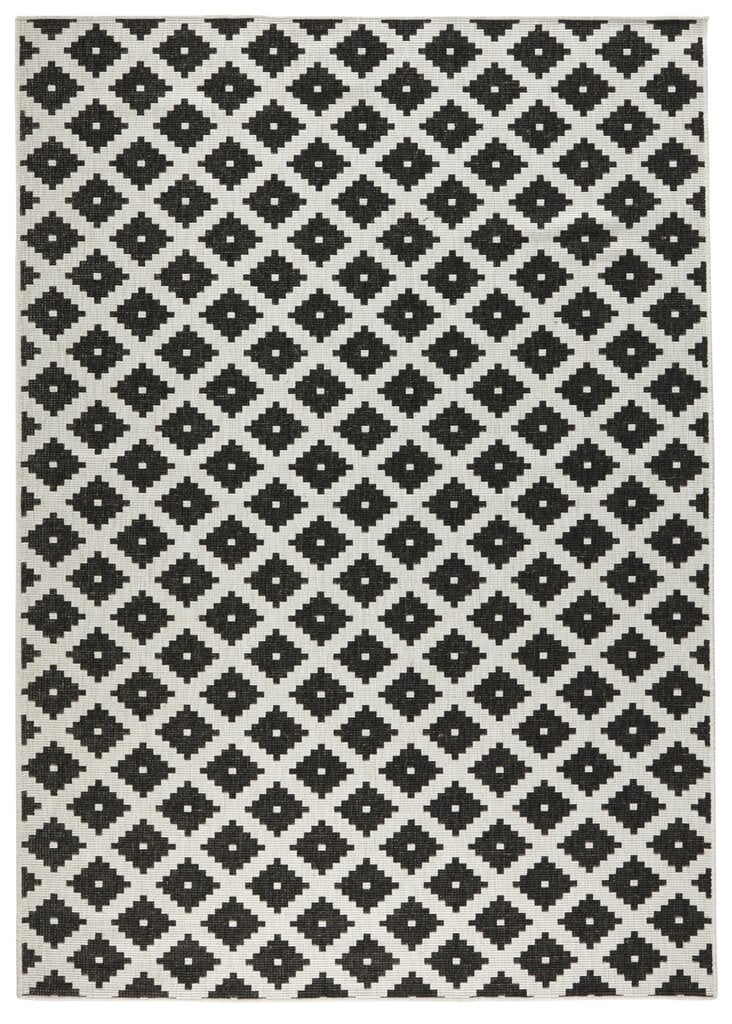 Northrugs matto Twin Nizza Black Cream, 80x350 cm hinta ja tiedot | Isot matot | hobbyhall.fi