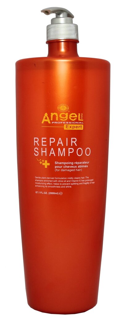 Shampoo vaurioituneille hiuksille Angel Professional Expert Repair Shampoo 2000 ml hinta ja tiedot | Shampoot | hobbyhall.fi