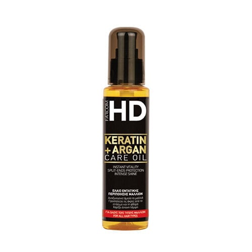 Hiuksia korjaava öljy keratiinilla ja Arganilla Farcom HD Keratin+ Argan Care Oil Instant Vitality Split-Ends Protection Intense