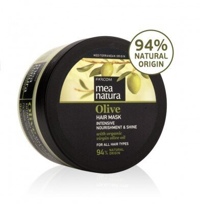 Ravitseva hiusnaamio oliiviöljyllä Farcom Mea Natura Olive Hair Mask Intensive Nourishment and Shine 250 ml hinta ja tiedot | Naamiot, öljyt ja seerumit | hobbyhall.fi