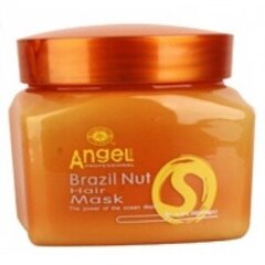 Naamio kuiville ja vaurioituneille hiuksille Angel Brazil Nut Hair Mask 500 ml hinta ja tiedot | Naamiot, öljyt ja seerumit | hobbyhall.fi