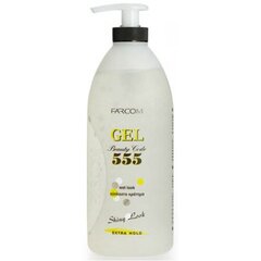 Hiusgeeli 555 Wet Look Gel Extra Hold 600ml hinta ja tiedot | Farcom Professional Hajuvedet ja kosmetiikka | hobbyhall.fi