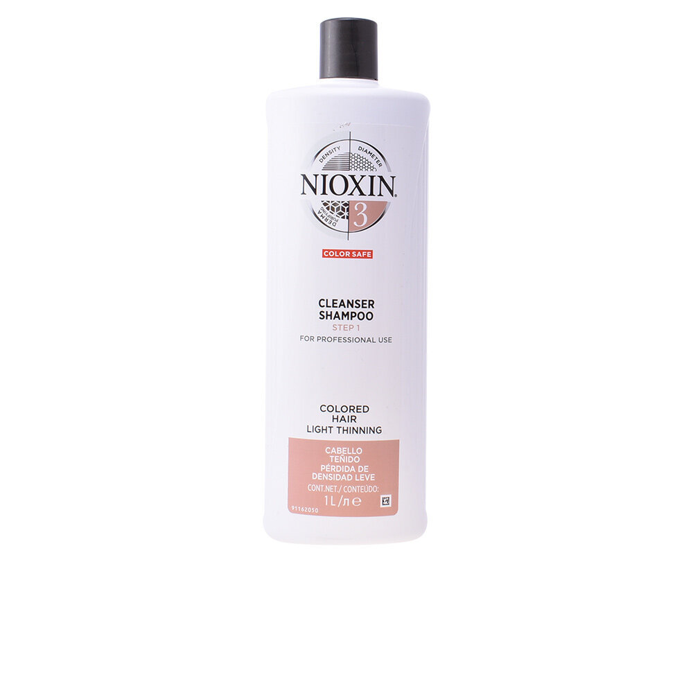 Hiusten ja päänahan shampoo Nioxin Cleanser SYS3 1000ml hinta ja tiedot | Shampoot | hobbyhall.fi