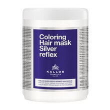 Värittävä hiusnaamio Kallos Coloring Silver Reflex Hair Mask 1000 ml hinta ja tiedot | Naamiot, öljyt ja seerumit | hobbyhall.fi