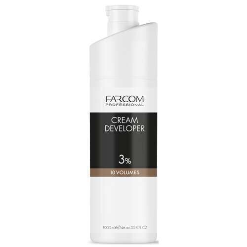 Hapettava emulsio Farcom Professional Cream Developer 3% (10 Vol.) 1000ml hinta ja tiedot | Hiusvärit | hobbyhall.fi