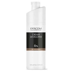 Hapettava emulsio Farcom Professional Cream Developer 6% (20 Vol.) 1000ml hinta ja tiedot | Hiusvärit | hobbyhall.fi