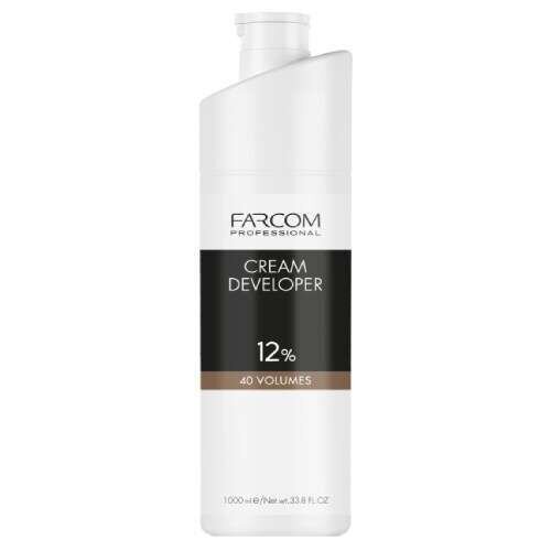 Hapettava emulsio Farcom Professional Cream Developer 12 % (40 til.) 1000 ml hinta ja tiedot | Hiusvärit | hobbyhall.fi