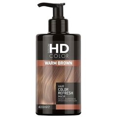 Pigmentoitu hiusnaamio HD Color Warm Brown Hair Color Refresh Mask 400 ml hinta ja tiedot | Naamiot, öljyt ja seerumit | hobbyhall.fi