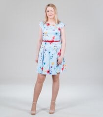 Naisten mekko 232354 01, vaaleansininen/punainen hinta ja tiedot | Mekot | hobbyhall.fi