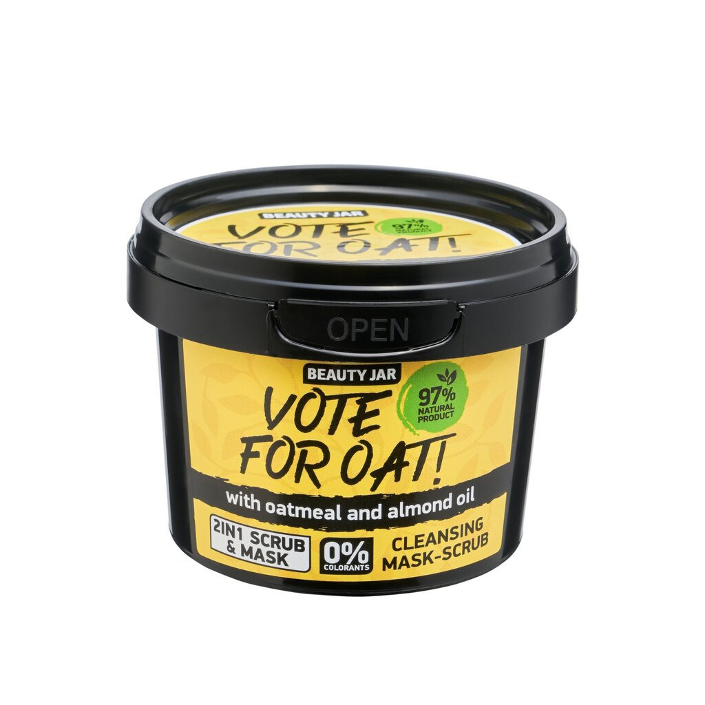 Vote For Oat! puhdistava kasvojen kuorintanaamio 120g hinta ja tiedot | Kasvojen puhdistusaineet | hobbyhall.fi