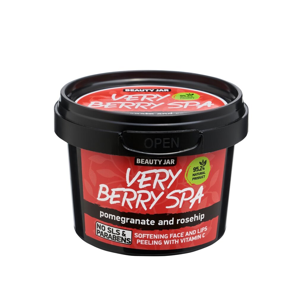 Kuorintavoide Very Berry Spa hellävarainen kasvojen ja huulien kuorinta C-vitamiinilla 120g hinta ja tiedot | Kasvojen puhdistusaineet | hobbyhall.fi