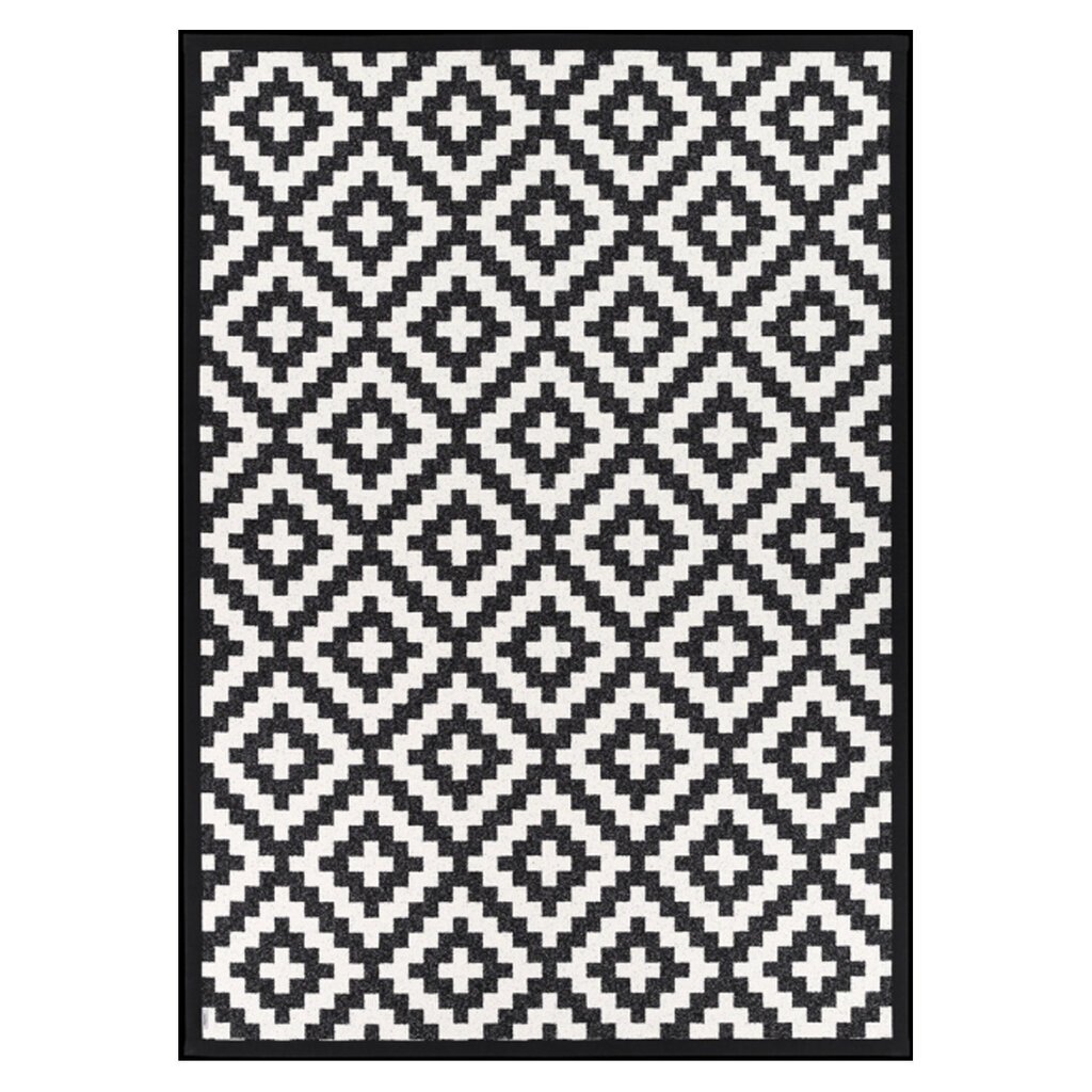 Narma Viki -smartWeave® bukleematto, kaksipuolinen, musta, 70 x 140 cm hinta ja tiedot | Isot matot | hobbyhall.fi