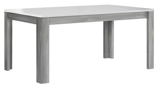 Jatkettava pöytä Attention FLOT16, valkoinen/harmaa hinta ja tiedot | Ruokapöydät | hobbyhall.fi