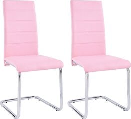 Tuolisarja Amber 4 kpl, vaaleanpunainen hinta ja tiedot | Ruokapöydän tuolit | hobbyhall.fi