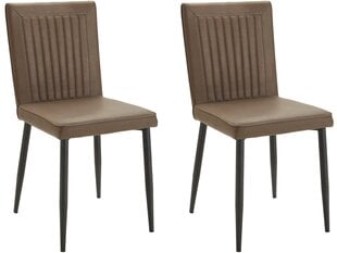 2 tuolin sarja Fonta, ruskea hinta ja tiedot | Ruokapöydän tuolit | hobbyhall.fi