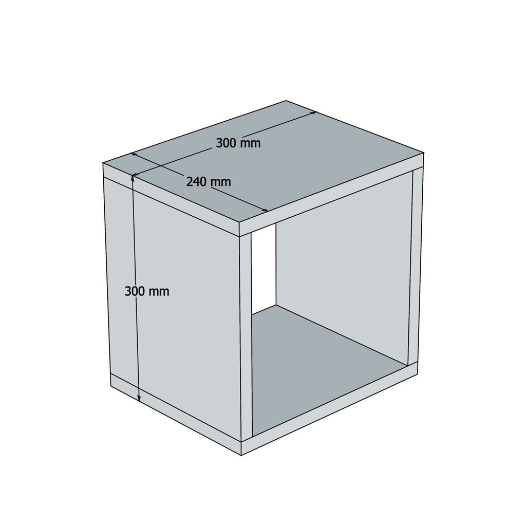 Seinähylly Kalune Design Box Cube, kerma hinta ja tiedot | Hyllyt | hobbyhall.fi