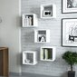 Seinähylly Kalune Design Box Cube, valkoinen hinta ja tiedot | Hyllyt | hobbyhall.fi