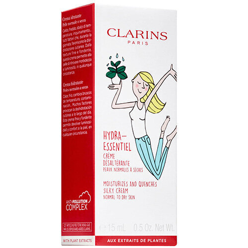 Päivittäinen kosteuttava kasvovoide Clarins Hydra-Essentiel 15 ml hinta ja tiedot | Kasvovoiteet | hobbyhall.fi