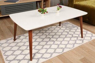 Sohvapöytä Paint, valkoinen/ruskea hinta ja tiedot | Sohvapöydät | hobbyhall.fi
