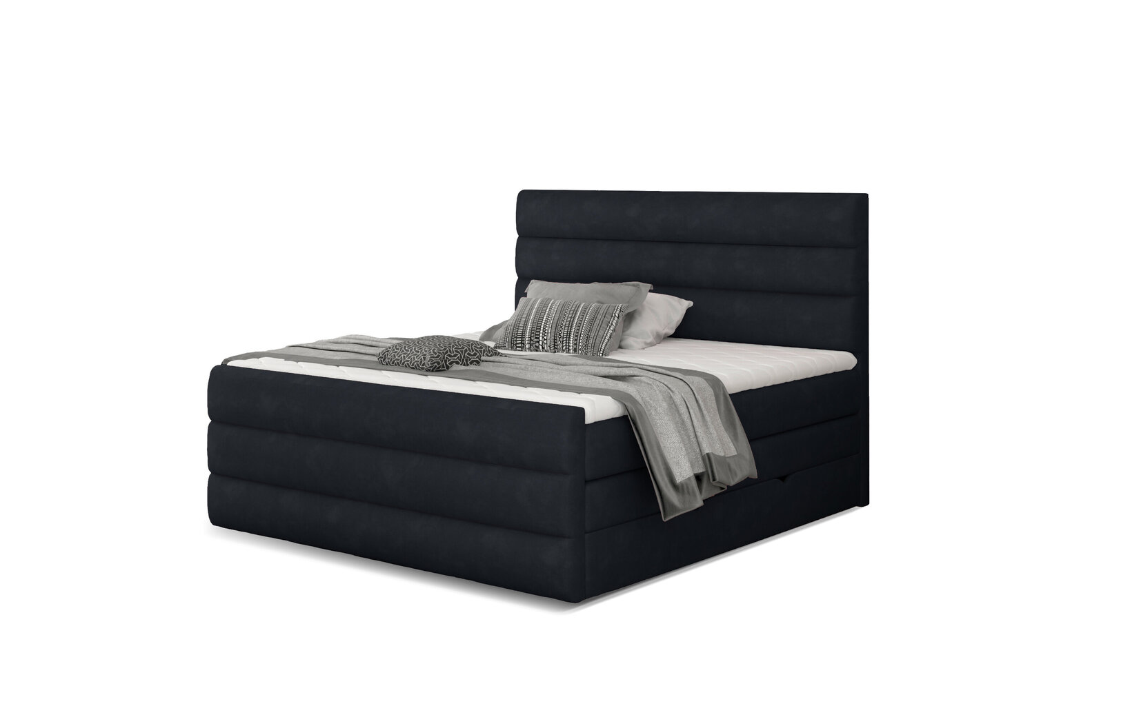 Sänky NORE Cande 03, 160x200 cm, musta hinta ja tiedot | Sängyt | hobbyhall.fi