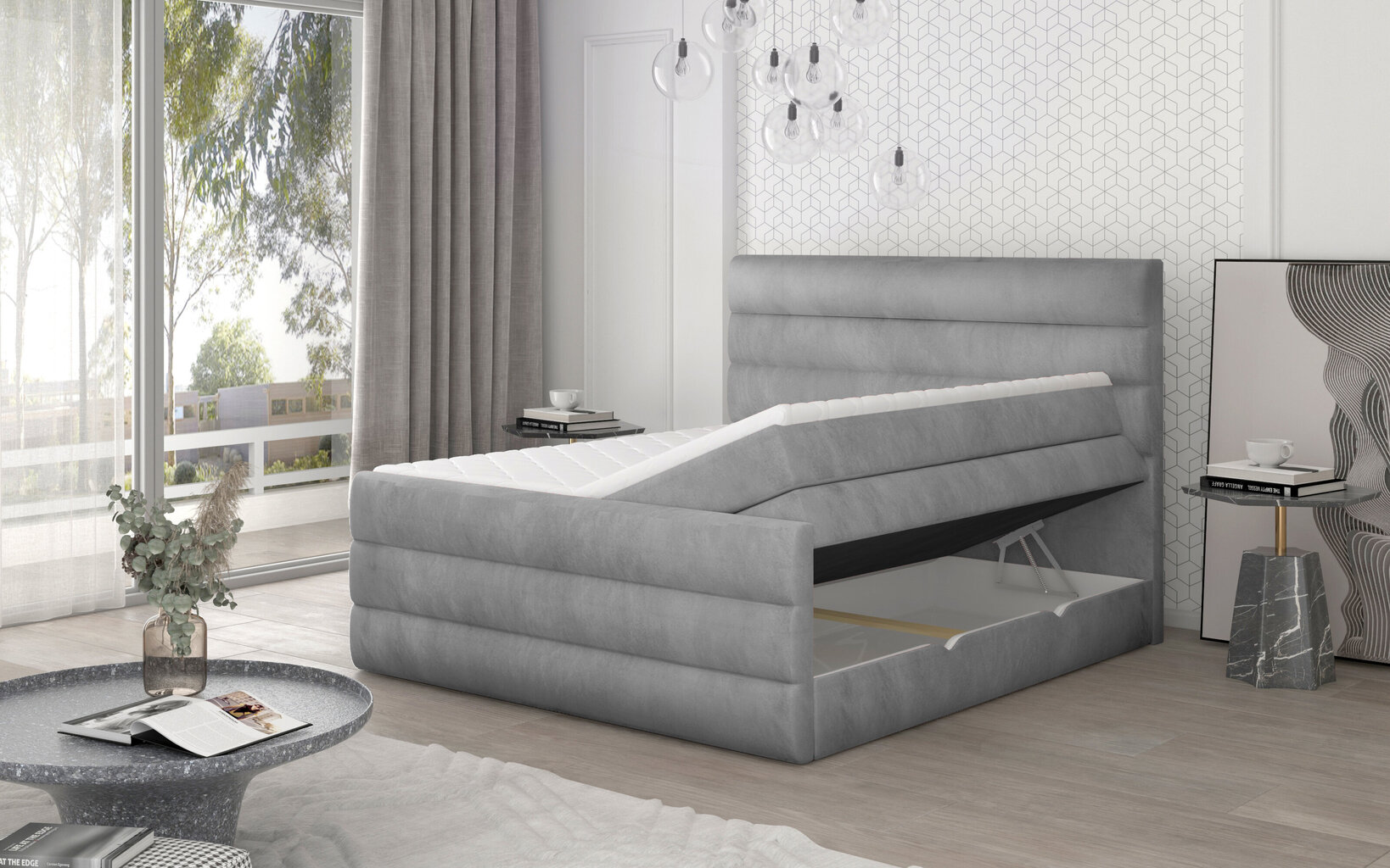 Sänky NORE Cande 13, 160x200 cm, valkoinen hinta ja tiedot | Sängyt | hobbyhall.fi