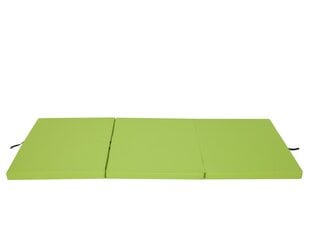 Taitettava patja Hobbygarden Alex XL, 80 x 195 cm, vihreä hinta ja tiedot | Patjat | hobbyhall.fi