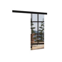 ADRK Furniture Tess 86 liukuovijärjestelmä, musta hinta ja tiedot | Kaapit | hobbyhall.fi