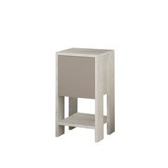 Yöpöytä Kalune Design 776 (I), 55 cm, valkoinen/vaaleanruskea hinta ja tiedot | Yöpöydät | hobbyhall.fi