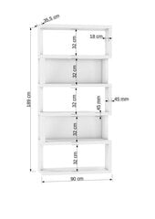 Hylly ADRK Furniture Stephan, valkoinen hinta ja tiedot | Hyllyt | hobbyhall.fi