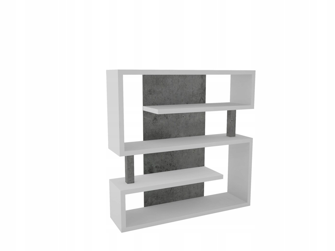 Hylly ADRK Furniture Felipe, 152 x 151 cm, valkoinen/harmaa hinta ja tiedot | Hyllyt | hobbyhall.fi