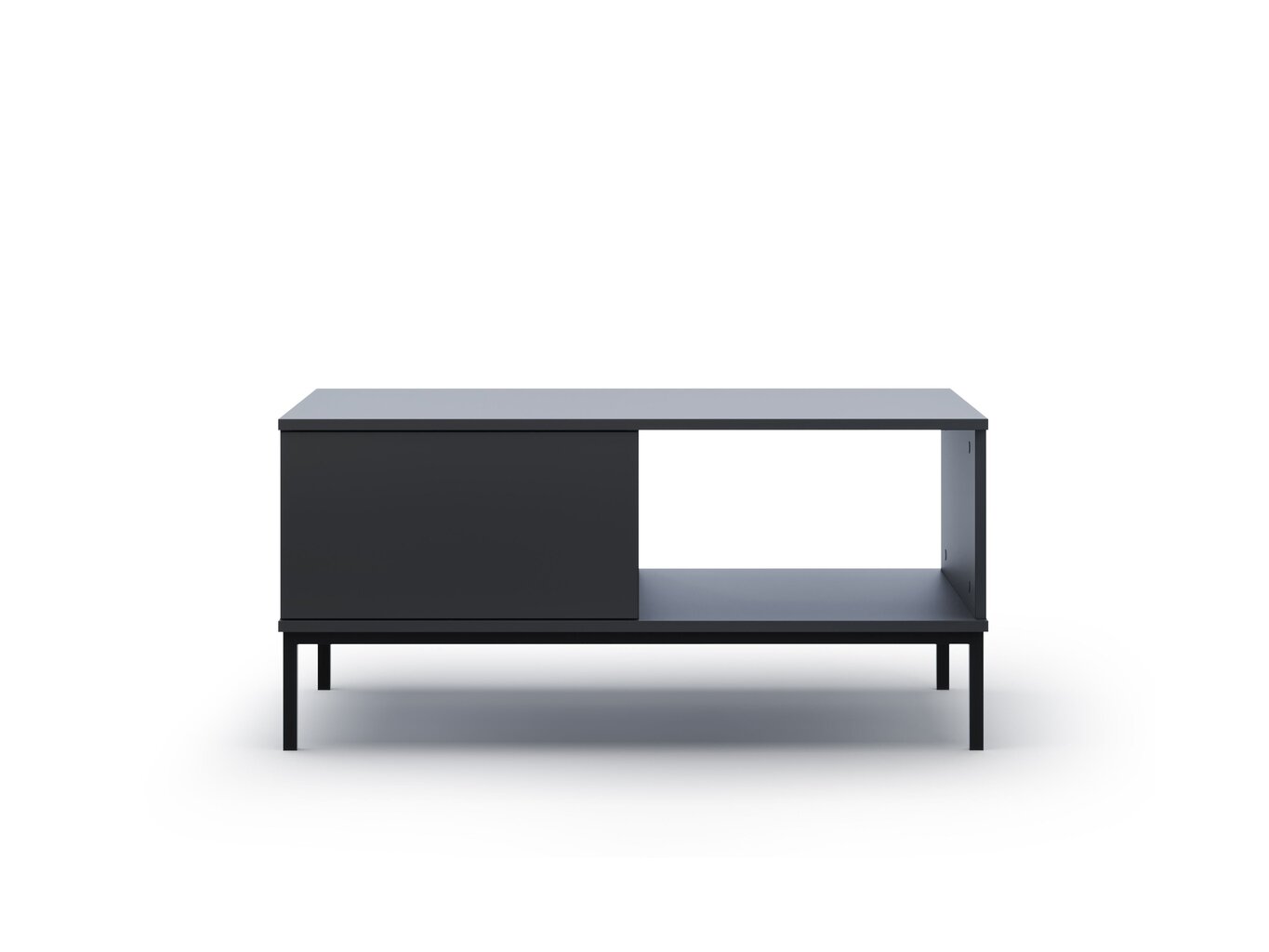 Sohvapöytä BSL Concept Query, 100x60x47 cm, musta hinta ja tiedot | Sohvapöydät | hobbyhall.fi