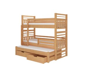 Lasten sänky Hippo 208 x 97 x 175 cm, ruskea hinta ja tiedot | Lastensängyt | hobbyhall.fi