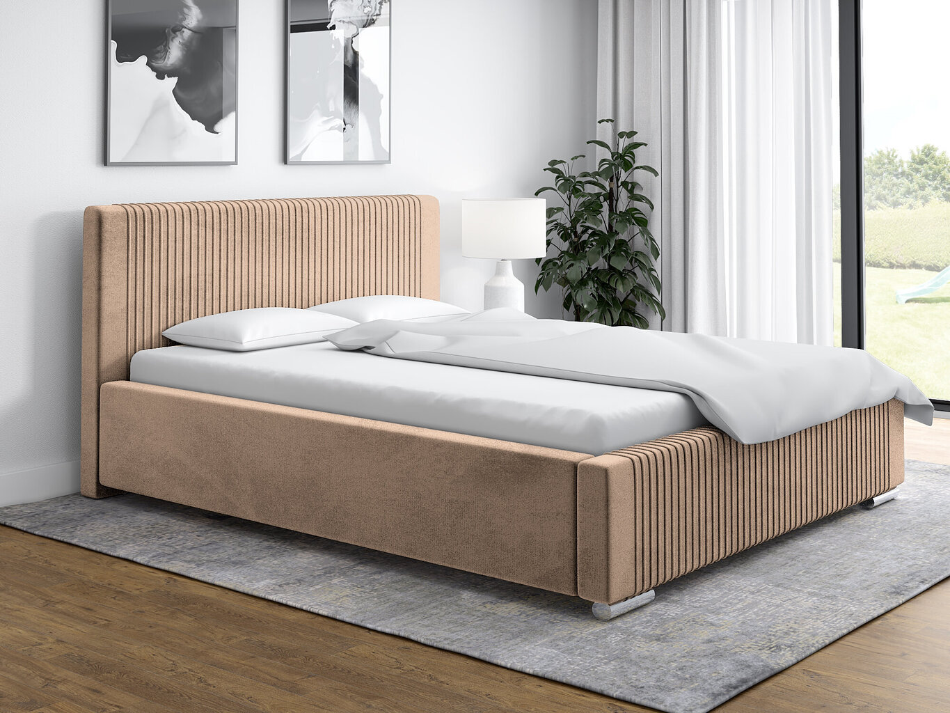 Sänky Lila 120 x 200 cm, ruskea hinta ja tiedot | Sängyt | hobbyhall.fi