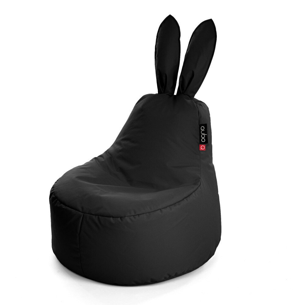 Lasten säkkituoli Qubo™ Baby Rabbit Blackberry Pop Fit, musta hinta ja tiedot | Lasten nojatuolit ja säkkituolit | hobbyhall.fi