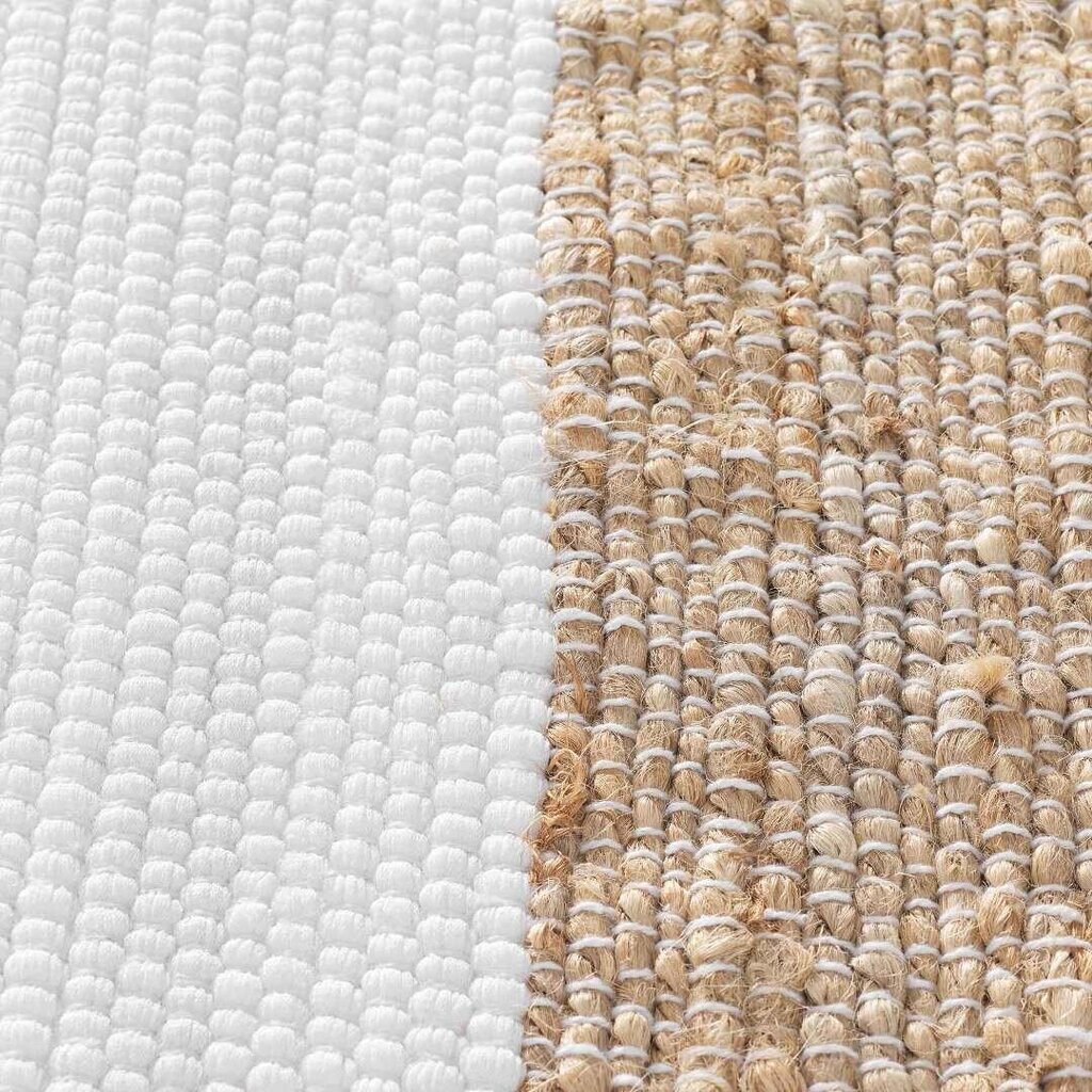 Sagane -juuttimatto, natural-valkoinen, 120 x 170 cm hinta ja tiedot | Isot matot | hobbyhall.fi