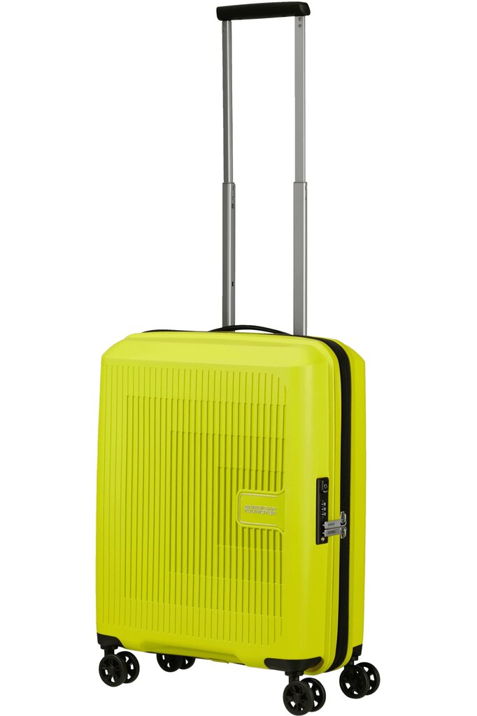 American Tourister lentolaukku Aerostep Spinner Light Lime 55 cm, keltainen hinta ja tiedot | Matkalaukut ja matkakassit | hobbyhall.fi