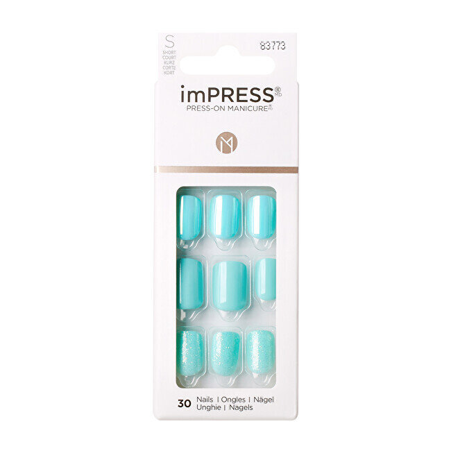 Itsekiinnittyvät kynnet IMPRESS Nails Rain Check 30 kpl hinta ja tiedot | Manikyyri- ja pedikyyritarvikkeet | hobbyhall.fi