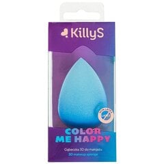 KillyS Color Me Happy 3D meikkisieni Blue hinta ja tiedot | Meikkisiveltimet ja meikkisienet | hobbyhall.fi