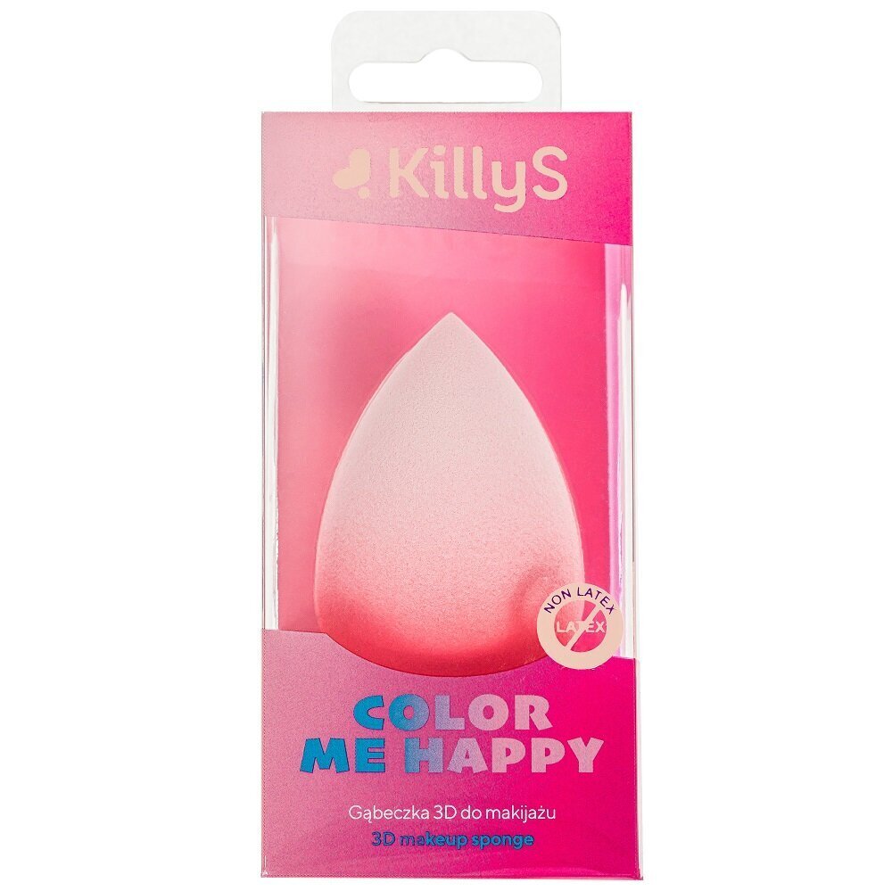 KillyS Color Me Happy 3D meikkisieni Peach hinta ja tiedot | Meikkisiveltimet ja meikkisienet | hobbyhall.fi