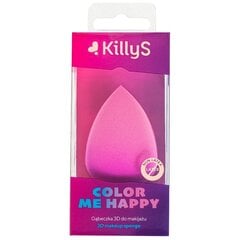 KillyS Color Me Happy 3D meikkisieni Pinkki hinta ja tiedot | Meikkisiveltimet ja meikkisienet | hobbyhall.fi