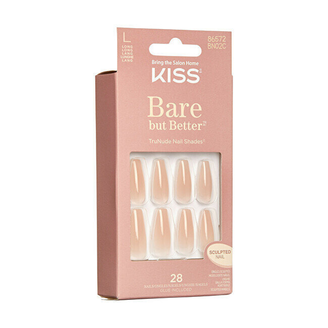 Liimakynnet Bare but Better Nails - Nude Drama 28 kpl hinta ja tiedot | Manikyyri- ja pedikyyritarvikkeet | hobbyhall.fi