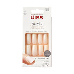 Liimakynnet Salon Akryyli Natura l Nails - Bareskinned 28 kpl hinta ja tiedot | Kiss Hajuvedet ja kosmetiikka | hobbyhall.fi