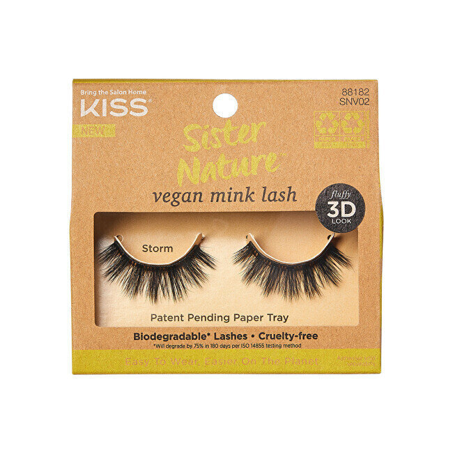 KISS Keinotekoiset silmäripset Sister Nature Vegan Mink - Storm hinta ja tiedot | Irtoripset ja ripsentaivuttimet | hobbyhall.fi