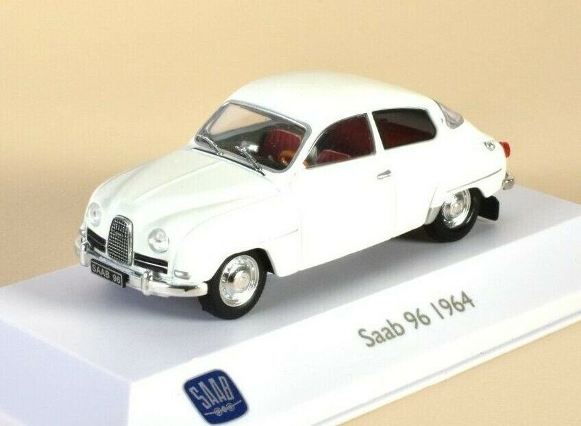 Saab 96 White 1964 ATLAS 1:43 3898002 hinta ja tiedot | Pienoismallit | hobbyhall.fi